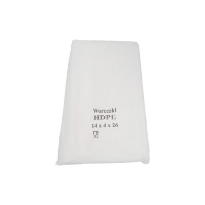 Woreczki HDPE 14x4x26 cm -...